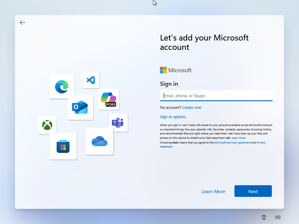Win11 25H2 Dev 预览版更新—— OOBE本地账户创建机制被移除(图1) Win11 25H2 Dev 预览版更新—— OOBE本地账户创建机制被移除(图1)