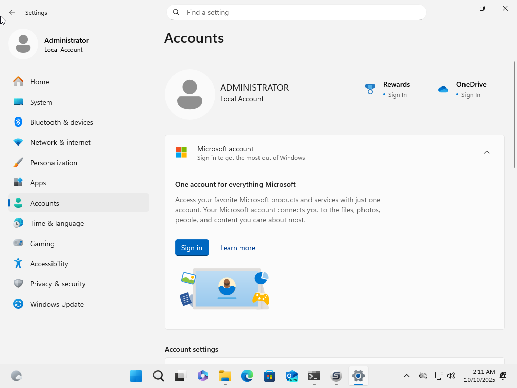 Win11 25H2 Dev 预览版更新—— OOBE本地账户创建机制被移除(图7) Win11 25H2 Dev 预览版更新—— OOBE本地账户创建机制被移除(图7)