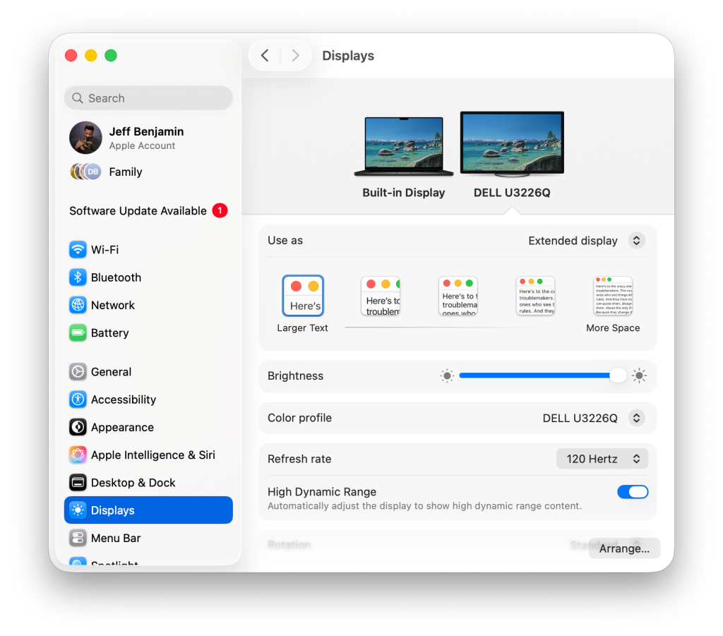 外接显示器一开 HDR 就只剩 1080p？macOS 27 把这道限制拆了