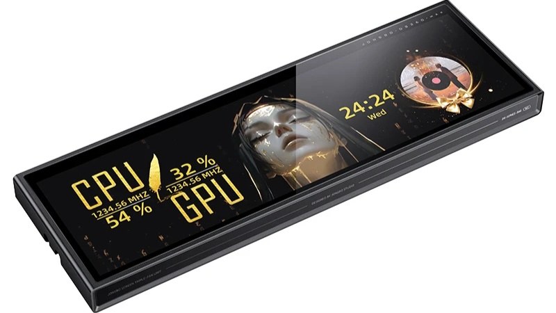 乔思伯把机箱侧板做成屏幕，10.36和14.5英寸两种，占一个360风扇位