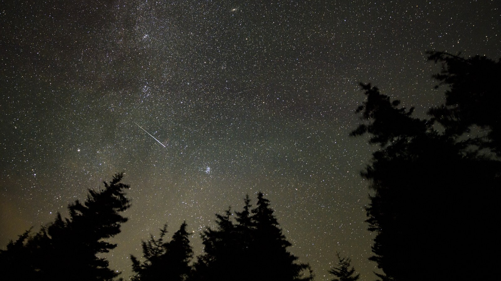 10月21日夜里抬头看，猎户座流星雨来了，但月亮不给面子