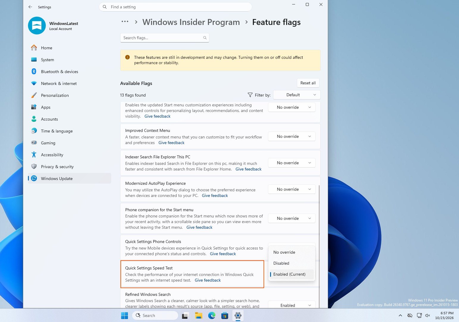 Win11测网速终于不用跳浏览器了,但这功能你八成还开不了(图4) Win11测网速终于不用跳浏览器了,但这功能你八成还开不了(图4)